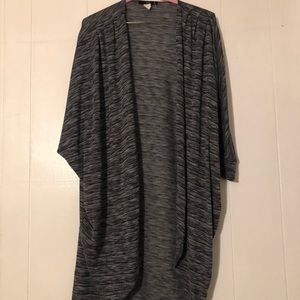 Grey open sweater/duster